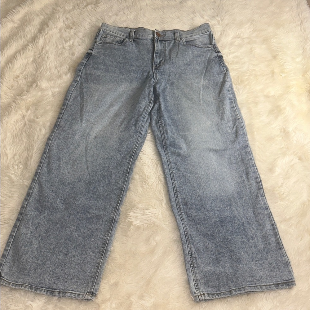 SO Wide Leg Blue Denim Jeans